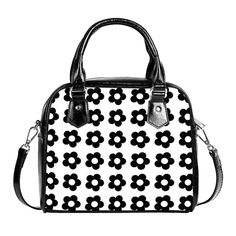 Retro Bag, Retro Handbag, Mod Black handbag, Mod 60s handbag, Women's handbags,Floral bag,Floral Purses, 60s style handbag,Vintage style bag I love the mod 60s era hence creating this 60s style floral handbag design! Great to go with your 60s vintage outfit or retro modern style! Super adorable.  A fun retro handbag find.  It features a single zippered top closure as well as a removable, adjustable shoulder strap.  .: 100% high-grade PU leather .: Polyester lining .: Black handles .: Removable a Retro Black Shoulder Bag With Top Handle, Retro Black Top Handle Shoulder Bag, Black Retro Top Handle Shoulder Bag, Retro Black Handheld Satchel, Black Retro Handheld Satchel, Retro Top Handle Box Bag, Retro Black Square Bag, Black Retro Square Bag, Retro Square Black Bag