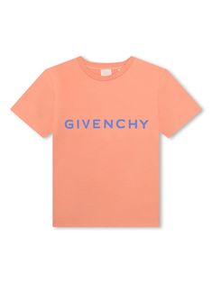 tangerine orange organic cotton jersey texture logo print to the front signature 4G motif crew neck short sleeves straight hem Givenchy Hoodie, Givenchy Tshirt, Tangerine Orange, Kenzo Kids, Fly Girl, Kids Logo, Stella Mccartney Kids, Cotton Logo, Boys Top