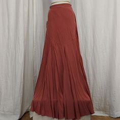 Floor-Length (On Some Heights) Maxi Skirt From Forever 21. Rayon Pleated Flared Skirt, Tiered Rayon Skirt With Lining, Flowy Rayon Flared Skirt, Flowy Rayon Lined Skirt, Rayon Tiered Lined Skirt, Asymmetrical Rayon Lined Skirt, Bohemian Pleated Relaxed Fit Maxi Skirt, Flowy Asymmetrical Rayon Maxi Skirt, Fitted Rayon Asymmetrical Skirt