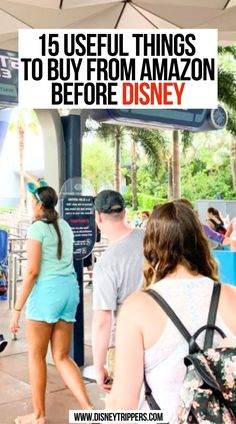 15 Useful Things To Buy From Amazon Before Disney Disney Trip Checklist, Disney Travel Agent Gifts For Clients, What To Take To Disney World, Walt Disney World Tips, Must Haves For Disney World, Disney World Essentials, Disney Must Haves, What To Buy On Amazon, Packing For Disney