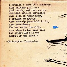 an old paper with a poem written on it that says, i watched a girl in a sundress