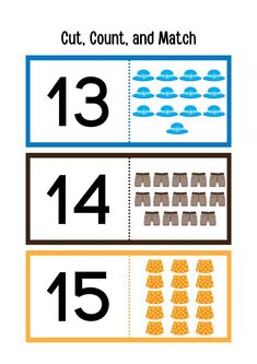 an image of numbers and hats for counting