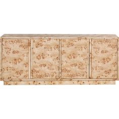 the sideboard is made from wood and has an intricate pattern on it's sides