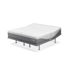 an image of a mattress with no sheets on it