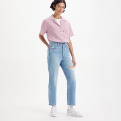 Our highest high rise yet. Our Ribcage jeans—with their soaring 12-inch rise—have become a hip-slimming, waist-defining, leg-lengthening obsession. This fit will show off your figure and make you feel as amazing as you look. Live In Style, Ankle Jeans