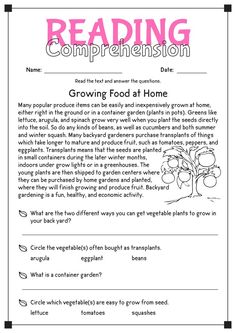 reading worksheet for grade 1 students with text and pictures on the front page