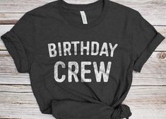 Perfect Birthday Gift Idea for Men / Women on Christmas Day or Birthday with funny saying - Birthday Crew Shirt The Birthday Squad T-Shirt feels soft and light, with just the right amount of stretch. It's comfortable and the unisex cut is flattering for both men and women. Premium Bella + Canvas 3001 / 3001CVC Tee - 100% combed and ring-spun cotton - Heather colors are 52% combed and ring-spun cotton, 48% polyester - Fabric weight: 4.2 oz/y² (142 g/m²) - Pre-shrunk fabric - Shoulder-to-shoulder taping - Side-seamed - Retail fit (more tailored with fitted sleeves) We're taking garment printing into the 21st century with DTG (direct-to-garment) technology. DTG is the technique we use for all of our garment prints. We use eco-friendly water-based inks that provide unlimited color combinations Funny T-shirt For Birthday And Father's Day, Funny Text Print T-shirt For Birthdays, Funny Text Print T-shirt For Birthday, Novelty Birthday T-shirt With Crew Neck, Birthday Crew Neck T-shirt With Funny Text, Funny Letter Print T-shirt For Birthday Gift, Funny Letter Print T-shirt For Birthday, Funny Birthday Gift T-shirt With Letter Print, Funny T-shirt With Letter Print For Birthday