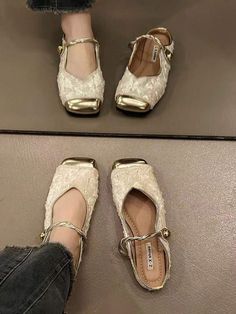 Color:White \nMaterial:Fabric \nOutsole Material:Rubber \nUpper Material:Fabric \nActivity:Daily & Casual \n Sandals Low Heel, Mule Shoes, Women's Mules, Sport Sandals, French Style, Shoes For Women, Mules Shoes, Low Heels, Flat Sandals