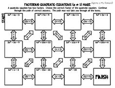 a worksheet for factoring quadticals and fractions