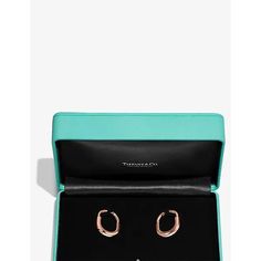 Tiffany & Co. Lock 18ct Rose-gold Earrings 1 Size - Rose Gold | Editorialist Earrings Rose Gold, Small Earrings, Rose Earrings, Rose Gold Earrings, Tiffany & Co., Gold Earrings, Top Brands, Rose Gold, Luxury Fashion