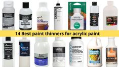 the best paint thinners for acrylic paint are available in many colors and sizes