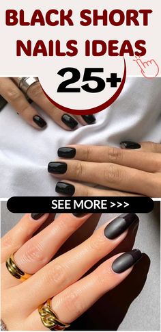 Elevate your style with chic black short nails, a subtle yet sophisticated choice! Let our experienced nail technicians expertly shape and polish your nails to perfection, giving them a glossy black finish that commands attention. Black short nails are versatile and effortlessly complement any outfit, whether you're going for a casual or elegant look. Embrace the trendiness of black nails to add a touch of elegance to any occasion. Upgrade your nail game and discover the timeless allure of fashi Nails Collection, Polished Nails, Nail Technician, Nail Games, Nails Ideas