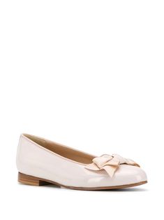 Shop Scarosso Cloe ballerina shoes with Express Delivery - FARFETCH Beige Shoes, Ballerina Shoes, Feature Light, Ribbon Trim, Salvatore Ferragamo Flats, Light Beige, Grosgrain Ribbon, Calf Leather, Calf Skin