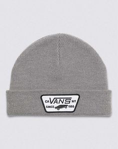 Keep it classic with the Kids Milford Beanie, featuring a Vans® logo on the cuff. 100% Acrylic fabric Snow Surfing, Vans Store, Vans Logo, Vans Shop, Acrylic Fabric, Action Sports, Bmx, The Kids, New Shoes