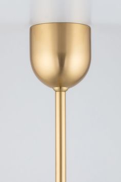 a gold colored wine glass on a white background