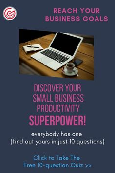 a flyer for a small business super power