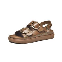 Keep your feet cool and comfortable with these open-toe buckle sandals. The calfskin upper is soft and supple, while the non-slip outsole ensures stability on any surface. Whether you're running errands or heading to the beach, these sandals are the perfect choice for a laid-back, yet stylish look. Upper Material: Calfskin Lining Material: Pigskin Outsole Material: Rubber + PU Foam Insole Material: Pigskin Heel height: 2.5 cm Comfortable Leather Sandals, Buckle Sandals, Summer Black, Pig Skin, Comfortable Sandals, Running Errands, Leather Sandals, Open Toe, Calf Skin