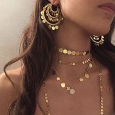 Dope Jewelry, Festival Jewelry, Funky Jewelry, Jewelry Lookbook, Gold Necklaces, Mode Inspo, Girly Jewelry, Dream Jewelry, Jewelry Inspo