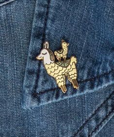 Mama Llama Enamel Pin Mama Llama, Along For The Ride, Glassine Envelopes, Hard Enamel Pin, Original Illustration, Enamel Pin, Llama, Gold Plating, Enamel Pins