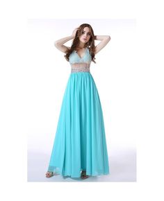 Shop affordable a-line v-neck floor-length chiffon prom dress with sequins appliques lace online. Free Shipping and Custom-made. Pro since 2009. Aqua Prom Dress, Formal Women, Cheap Gowns, A Line Evening Dress, Prom Dresses 2017, V Neck Prom Dresses, Dress With Sequins, Gown Plus Size, Cheap Evening Dresses