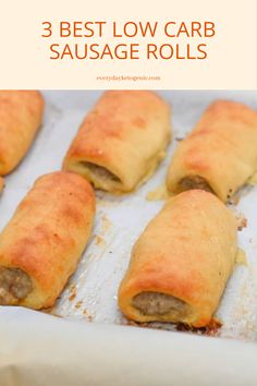 Discover the ultimate low carb delight with these 3 net carb Keto Sausage Rolls, featuring juicy pork and a flaky almond flour pastry, perfect for satisfying your cravings!