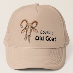 Fun gifts featuring a funny old goat. He is full of attitude and humor, a perfect gift for birthday or just because. This lovable old goat is sure to bring a laugh to all who see it. Available on tshirts, gifts and other apparel. Fun Gifts, Cool Hats, Gift For Birthday, Custom Hats, Color Khaki, Funny Cute, Custom Holiday Card, Cool Gifts, Custom Accessories