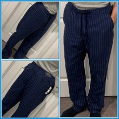 Men’s Polo By Ralph Lauren Casual Pin Stripe Pants Size Large Linen Contton Blend, Soft Comfortable With Zipper Front Closure Two Front Pockets Two Back Pockets. Brand New With Tags. Shipped With Tracking Number Included. #Polo #Menspolopants #Menspolocasualpabts #Menspolopinstripepants #Mensoinstripepants #Pinstripepants #Menspolos #Mensralphlauren #Ralphlauren #Mensralphlaurenpants Casual Navy Pants With Welt Pockets, Navy Casual Pants With Straight Hem, Casual Blue Pants With Straight Hem, Pin Stripe Pants, Ralph Lauren Casual, Red Chinos, Ralph Lauren Linen, Stripe Pants, Chino Pants Men