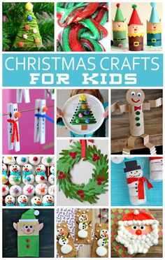 christmas crafts for kids that are easy to make and great for the holiday season with lots of fun