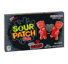 sour patch kids sour hearts gummy bears