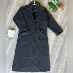 Eileen Fisher Winter Coat 100% Boiled Wool Button Down Collared Lined Size S Same Or Next Day Shipping! Reasonable Offers Accepted! Bundle & Save! 5 Star Seller! Shop With Confidence. :) Join With Code Ausophie & Receive $10 Off Your First Purchase! Gray Wool Outerwear With Double Button Closure, Semi-formal Long Wool Coat With Double Button Closure, Double-breasted Wool Coat With Button Closure For Cold Weather, Fitted Double-breasted Wool Coat With Button Closure, Gray Double-breasted Pea Coat With Button Closure, Boiled Wool, Eileen Fisher, Button Down Collar, Winter Coat