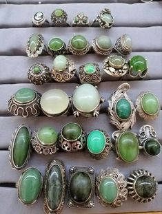 The Colour Green, Rings Crystal, Green Gem, Gem Jewelry, Rings Unique