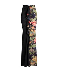 A captivating mix of bold color and an exotic floral print, this maxi-length skirt from Etro is both romantic and edgy at once. It epitomizes everything the luxury Italian label is known for with its beautiful craftsmanship and artisanal details. Edgy Romantic Style, Flower Long Skirt, Dancing Workout, Skirt Inspiration, Print Block, Long Skirts For Women, Belly Dancing, Bold Color, Mid Length Dresses