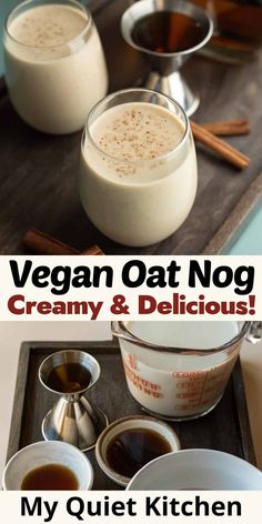 vegan oat nog creamy and delicious is an easy dessert recipe for the whole family