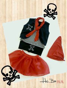 a pirate outfit with a skull and crossbones on it