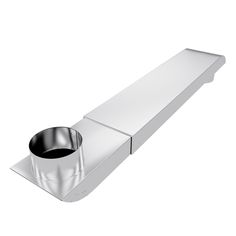 a stainless steel toilet paper dispenser with a cup on the top and bottom