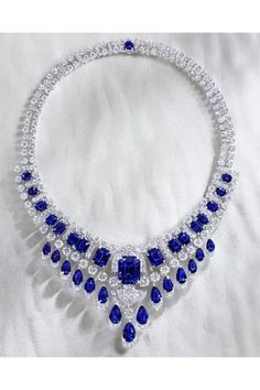 Egyptian Inspired Jewelry, Blue Diamond Necklace, Western Necklace, Graff Diamonds, Colored Diamond Jewelry, Bridal Diamond Necklace, Blue Sapphire Jewelry, Expensive Diamond, Extraordinary Jewelry