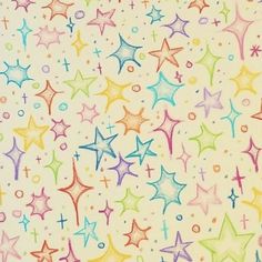 an image of colorful stars on white background