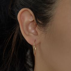 The Endless Gold Filled Small Essential Hoops Size: 18mm Metal: 18KT Gold Filled Simple Hypoallergenic Yellow Gold Huggie Earrings, Everyday Hypoallergenic Yellow Gold Huggie Earrings, Classic Everyday Hypoallergenic Huggie Earrings, Nickel-free Yellow Gold Huggie Earrings For Everyday, Classic Small Hoop Earrings In 14k Gold Filled, Simple 14k Gold Huggie Hoop Earrings, Classic 14k Gold Hypoallergenic Hoop Earrings, Hypoallergenic 14k Gold Huggie Earrings For Everyday, Everyday Hypoallergenic 14k Gold Huggie Earrings