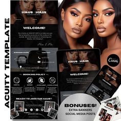 It's time to elevate your branding sis! Let your clients get ready for a luxury experience as soon as they land on your booking site. Whether you do hair, lashes, makeup, or nails this Canva editable Acuity template is perfect for your business.Having a cohesive, modern, luxury site lets your clients know you mean business and that they can trust you to provide the best services. WANT US TO EDIT THE TEMPLATE? Want us to edit the template for you? Check out this listing: https://www.etsy.com/THEA Lash Website, Google Doc Templates, Scheduling Template, Template Notion