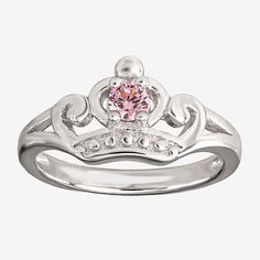 Ring Style: Cocktail RingsFeatures: Quick ShipCharacter: Disney PrincessSetting: ProngStone Cut: RoundMetal Color: WhiteBand Width: Care: Wipe CleanStone Type: 1 Cubic ZirconiaMetal: Sterling SilverRing Size: 3Country of Origin: Imported Pink Princess Jewelry For Wedding, Disney Silver Jewelry For Birthday, Princess Style Jewelry With Crown Design, Pink Disney Jewelry For Gifts, Pink Disney Jewelry For Gift, Disney Style Pink Jewelry Gift, Cute Silver Rings For Birthday, Class Rings, Pink Doll