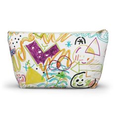 Our t-bottom pouches can be used for pretty much anything. They make excellent pencil cases and cosmetic travel bags. They are constructed from a durable material with a zipper closure.  100% Polyester  non-woven laminate inside Pencil-shaped Cosmetic Bag With Zipper For Back To School, Trendy Pencil-shaped Multicolor Pencil Case, Trendy Multicolor Pencil-shaped Pencil Case, Playful Multicolor Cosmetic Bag For School, Playful Multicolor Cosmetic Bag, Multicolor Pouch Pencil Case For Back To School, Multicolor Pencil Case For Travel And Back To School, Trendy Multicolor Pencil Case With Pen Holders, Trendy Multicolor Pencil Case For Everyday Use