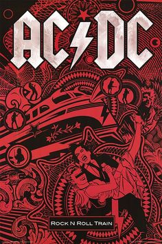 the book cover for ac / dc rock n roll train