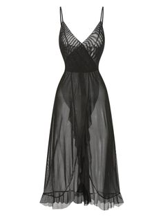 30-70% OFF✓ Fast Shipping✓Indulge in vintage luxury with the 1930s Solid V-Neck Ruffle Sheer Nightgown. Its delicate design and soft fabric make it perfect for bedtime elegance. Sheer Nightgown, Black Nightgown, Nightgown Dress, Delicate Design, Birthday Wishlist, Nightgowns, Neck Ruffle, Sleepwear Women, Night Gown