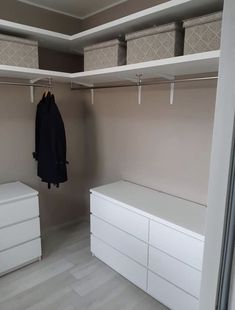 the closet is clean and ready for us to use