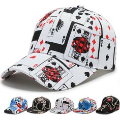 Condition: 100% New ,not used and High quality Material : Cotton Fabric: Twill  Style : Baseball Cap Snapback/Strapback Dimension:    Head circumference 54 to 60 cm (22.05-23.62inch)   Visor /Brim Length: 7cm(2.75inch)   Hat Depth: 11cm(4.33inch) Seasons: Spring/Autumn/Winter Features:  Adjustable/Breathable Fabric/Playing Card Pattern / Hip Hop  High Profile structured 6-panel Cap Low Profile unstructured 6-panel Cap Men Hip Hop Baseball Cap Adjustable Cotton Snapback Strap Back Punk Camp Cap H Snapback Hats Men, Baseball Caps Fashion, Hip Hop Cap, Running Hats, Hip Hop Hat, Base Ball, Style Hip Hop, Estilo Hip Hop, Sport Hat