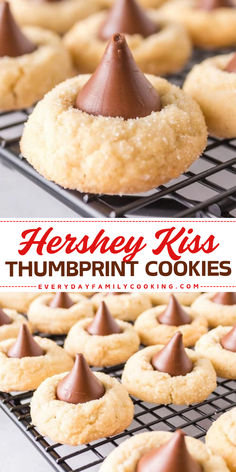 This easy hershey kiss cookie recipe makes the best Christmas cookies! Learn how to make the best shortbread cookies that are buttery and paired with a Hershey kiss to create an instant classic. Make this a staple in your holiday baking! Snickerdoodle Hershey Kiss Cookies, Tag Along Cookie Recipe, Hershey Kisses Recipes Easy, Hershey Christmas Cookies, Peanut Cookies With Hershey Kiss, Hershey Thumbprint Cookies, Classic Thumbprint Cookies Recipe, Christmas Kisses Cookies, Surprise Cookies Middle