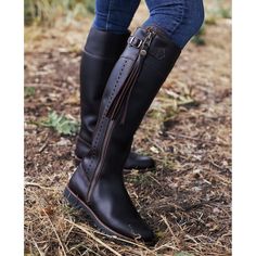 Women's Traditional Leather Spanish Boots | Kevin's Catalog – Kevin's Fine Outdoor Gear & Apparel Boots Plus Size, Boot Tree, Waterproof Leather Boots, Plus Size Work, Leather Biker Boots, Hunting Boots, Biker Boots, Orange Leather, Motorcycle Boots