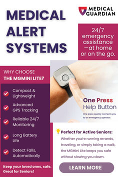 Stay protected 24/7 with Medical Guardian’s top-rated medical alert systems. Get help in seconds at the press of a button. Live confidently and independently—because your peace of mind matters! #MedicalAlert #SeniorSafety #24HourProtection #Independence #PeaceOfMind #StaySafe #EmergencyHelp