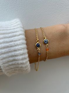 Evil Eye and Birthstone Bracelet Gold Filled Evil Eye Bracelet. Birthstone Bracelet. Evil Eye and Gemstone Bracelet. Bridesmaid Gift - Etsy Cyprus Minimalist Beaded Bracelet With Evil Eye For Gift, Minimalist Evil Eye Beaded Bracelets As Gift, Dainty Evil Eye Bracelet For Everyday Wear, Minimalist Evil Eye Bracelet For Gift, Minimalist Evil Eye Bracelet As Gift, Everyday Dainty Evil Eye Bracelet, Dainty Everyday Evil Eye Bracelet, Bracelet Evil Eye, Birthstone Bracelet