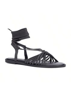 Intricately woven straps bring ample coverage to the Daria sandal, finished with a lace-up closure. Featuring an on-trend square-toe shape, it translates from work to weekends with ease.

• Upper: 100% Faux Leather
• Outsole: 100% Rubber
• Lining: 100% Faux LeatherFashion To Figure Women's Daria Strappy Flat Sandal - WIDE WIDTH Black         Wide Fit Shoes, size features are:Bust: ,Length: ,Sleeve Length: Adjustable Strap Lace-up Sandals, Adjustable Cross-tied Strappy Sandals, Synthetic Ankle Tie Lace-up Sandals For Summer, Spring Ankle Wrap Sandals With Adjustable Fit, Adjustable Cross-tied Lace-up Sandals, Trendy Spring Lace-up Sandals With Straps, Adjustable Cross-tied Open Toe Sandals, Trendy Adjustable Strap Sandals, Black Cross-tied Strappy Lace-up Sandals